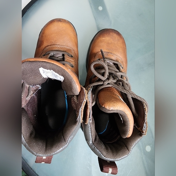Rockport Works Brown Waterproof Steel Toe Boots Unisex Size 8W - Picture 7 of 10